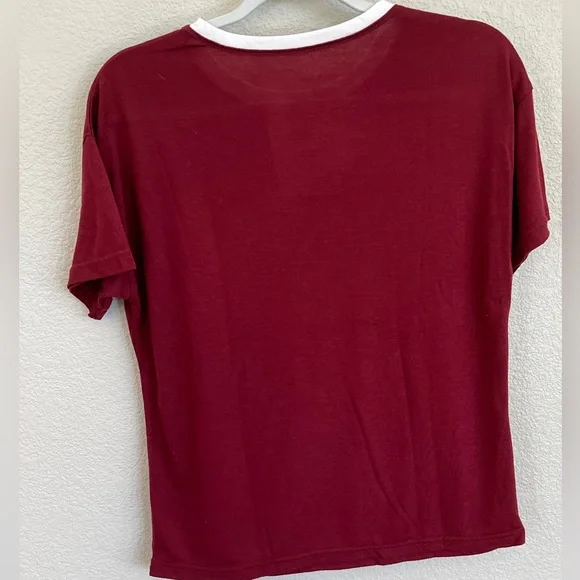 Women's Maroon Inspirational Tee - Picture 4 of 4